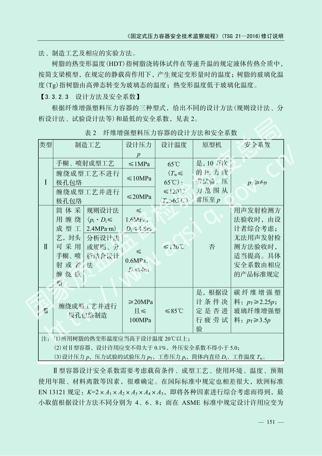 TSG 21-2016 固定式压力容器安全技术监察规程 第153页