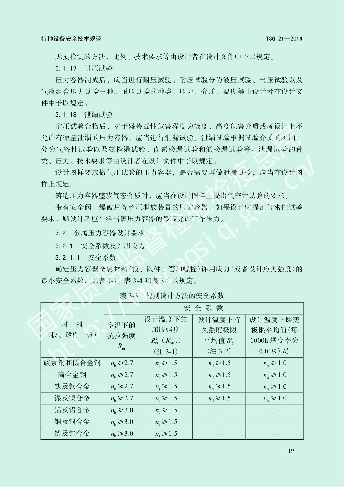 TSG 21-2016 固定式压力容器安全技术监察规程 第24页
