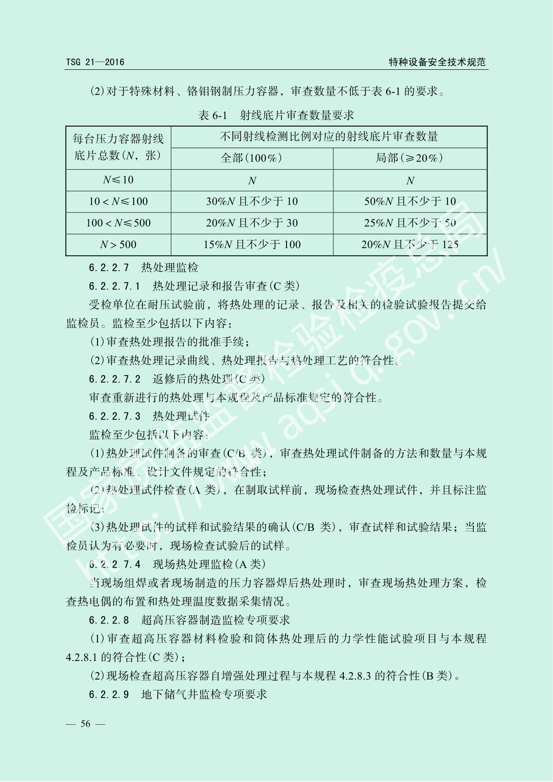 TSG 21-2016 固定式压力容器安全技术监察规程 第61页